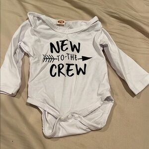 White 'New to the Crew' NB One Piece
